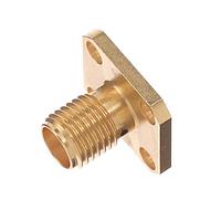 Radiall R125610000 Panel Receptacles SMA / SQUARE FLANGE JACK RECEPTACLE WITH TAB CONTACT
