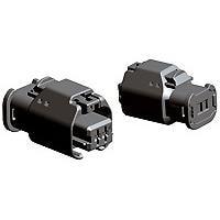 AMP Connectors - TE Connectivity 1801175-1 Housings 2W RECEPTACLE HP CONNECTOR BLACK