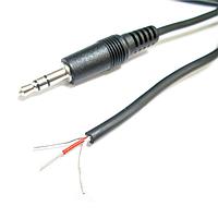 Kobiconn 172-7436-E Audio Cable 3.5 STEREO PLUG 120" BLACK/SHIELDED CBL