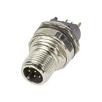 HARTING 21033211830 Straight M12 A-code 8pin male straight pcb mount, shielded version + rear mount housing