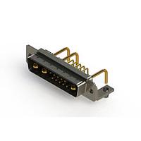 EDAC 629-13W3650-1T3 Mixed Contact D-Sub Connectors Right-angle Power Combo D-Sub Connector