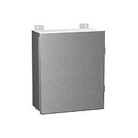 Hammond Manufacturing 1414N4PHSSI Junction Boxes NEMA 4 Stainless Steel Continuous Hinge Door w/ Clamps 10 x 8 x 4"