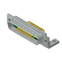 Amphenol CONEC 3017W2PAU99G20X Mixed Contact D-Sub Connectors 17W2 M R/A .370 M.BRKT 4-40 INSERT
