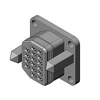 JAE Electronics HB01S016SZ1 Housings Cable-to-cable plug side connector, 12/16 positions