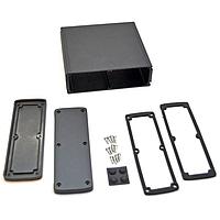 Bud Industries EXN-23365-BK PCB Enclosure Extruded Aluminum Enclosure Black (2.4 X 7 X 6.7 In)
