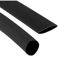 Qualtek Electronics QD-2000-4-01-QB48IN-5 Heat Shrink Tubing 17.78mm ID 4:1 Semi-Rigid, Adhesive Lined Heat Shrink Tubing, Flame Retardant and UV Resistant, Black Color, 48 inch pieces, 5 pieces per bag