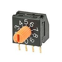 NKK Switches FR01KR10H-06XL-S Rotary Switches 10 POS REAL PLASTIC SHAFT RA PC .2 SPAC