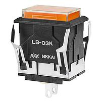 NKK Switches LB03KW01-5D12-JD Panel Mount Indicators / Switch Indicators RECT 12V AMBER LED CLR LENS/AMBER FLTER
