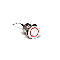 Bulgin MC19MCSRD Sealed 19mm Norm Clsd SST Red LED