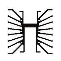 Wakefield Thermal 125577 Flatback Extrusion Cut to Length, 12", 10.827" Wide, Flatback Heat Sink 19572