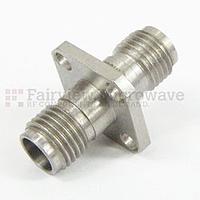 Fairview Microwave SM3928 1.85mm Female to 1.85mm Female 4 Hole Flange Adapter (65 Ghz)