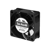Sanyo Denki 9RA0612P4S001 Axial DC Axial Fan, 60x60x25mm, 12VDC, Low Noise, Tachometer, PWM