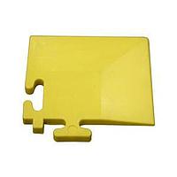 Desco ST102 Floor Tile SELECTILE CONDUCTIVE FLOOR TILE, CORNER, YELLOW, 2.5" x 2.5"