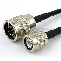 Fairview FMC0103223 N Male to TNC Male Cable RG-223 Coax