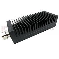 Fairview  SA3D200-20 20 dB Fixed Attenuator 7/16 Male To 7/16 Female Up To 3 GHz Rated To 200 Watts With Black Aluminum Heatsink Body