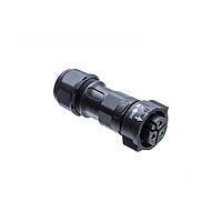 Amphenol LTW CC-03BFFB-QL8APA Standard Circular Connector X-Lok, Middle Size, Plastic, 10A, 20A, 03 pins, Female Connector, Female Contact, Straight, Push Lock, Screw-in, Field Installable, F6.0 - F12.0mm, IP68