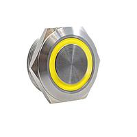 E-Switch SV8F23SS-351 Anti-Vandal ANTI-VANDAL, 2A 36VDC, SPST Off-(On), Panel Mount, Front Solder