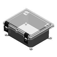 Serpac I342HL,TGBG Hinged Latch POLY N4 HNGD-GY/GY 11.75 X 9.98 X 5.45