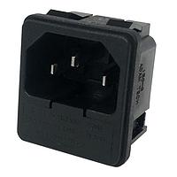 Adam Tech IEC-G-2 Inlets .250" QUICK CON TERM MALE INLET