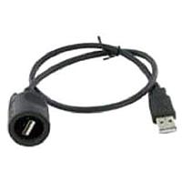 Amphenol Socapex USBAP605A USB 2.0 USB-A PLUG CORDSET .5MM TO USB-A