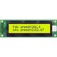 Matrix Orbital MOS-AL202C-YX3SE LCD Character Display Modules Yellow Background Black Text