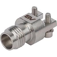 Amphenol SV Microwave 3321-60059 PCB Connectors 1.85mm Female Solderless PCB Edge Launch Connector, 2 Hole