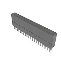 Samtec ESW-120-23-L-D Stackthrough .100" Elevated Socket Strip
