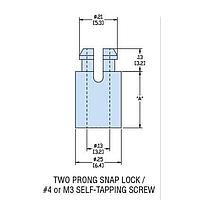 Heyco 10635F Self Retaining HSRS4-12 V-0 NATURAL