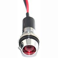 Mallory Sonalert FL1M-12CW-1-R24V Indicators LED RED 12MM NUT 24VAC/DC