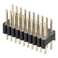 Harwin M52-040023W1045 Pin Strip Pin,2.54mm Tail,Vert SIL, 20P, Double Ro