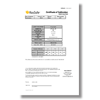 Raysafe 5610029 Certificate of Calibration DXR+