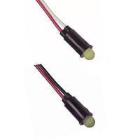 VCC 5100H7 LED Panel Mount Indicators YELLOW DIFFUSED 1/4" MOUNTING HOLE