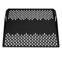 HellermannTyton T19X195CWV Racks & Rack Cabinets Vented Center Weight Equipment Shelf, 2U, Steel, Black, 1/box