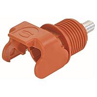 HARTING 09930011102XL Heavy Duty Power Connectors Han S 120 Screw Mount Housing, red, M18, w/ male contact M6 (100 piece packaging)
