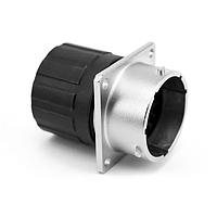 Amphenol SINE Systems RT002028PNHEC03 Connectors 28 Position Square Flange Receptacle, Male, Shell Size 20, Silicone Seal, and End Cap with Individual Wire Sealing