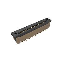 Amphenol FCI SFW18S-2STAE1LF Board Mount 1.00mm Flex Connector, SFW Straight series, 18 Position, Top Entry Surface Mount, ZIF, Gold plating.