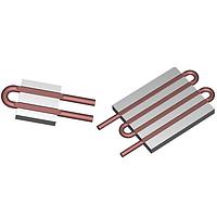 Wakefield Thermal 120458 Exposed Tube, 6-Pass Exposed Tube Liquid Cold Plate, 6-Pass, 6 Inch