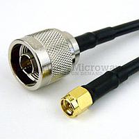 Fairview FMC0102058 N Male to SMA Male Cable RG-58 Coax