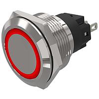 EAO 82-6551.0113 Anti-Vandal 82-6551.0113.indicator.-.22 mm.aluminium natural.flush/flat.ring.red.12 V.soldering terminal