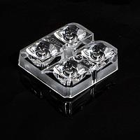 Ledil C17411_SPORT-2X2-S2 LED Lenses Slightly Asymmetric 20 Deg Spot Beam