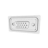 NorComp HDF-R62-213L462 High Density D-Sub Connectors 62 pin R/A solder F 30u 4-40 thrd brkt