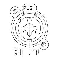 Switchcraft PXCRA Phone Connectors Combo Jack, RA Horizontal PC Mount