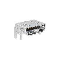 Amphenol Commercial Products G45AA1912100B1EU HDMI, Displayport & DVI Connectors HDMI2.1, A, Right Angle, Standard SMT. 15u"gold.