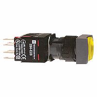 SCHNEIDER XB6CW5G1B Pushbutton Switches Sq Yellow Flush 1 no 120vac