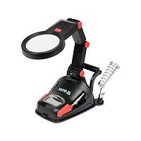 YATO YT-73861 Helping Hand With Led Light (3× (75 mm lens), 45× (20 mm lens))