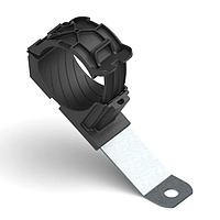 HellermannTyton 151-01515 Ratchet Clamp Ratchet P-Clamp, 1.38 - 2.01" Bundle Dia, 30 Long, 0.33" Hole Dia, PA66HIRHSUV/ST/ZN, Black, 140/ctn