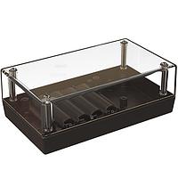 Serpac 152RC4AA,BK Plastic 152RC4AA Clear Top/Black Enclosure