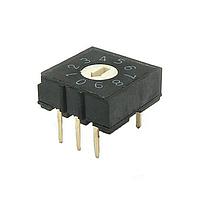 E-Switch DR3H-10R-B Rotary Switches 10 Pos 3x3 Terminal Pattern, Long