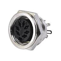 Same Sky (formerly CUI Devices) SD-70LS Connectors 3 8 Positions, Receptacle, Vertical, Panel Mount, Shielded, Standard Circular DIN Connector