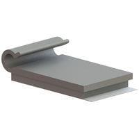 Essentra Components KKJ-4-RT J-Style Clip,J Style,Adh Mnt,Grey,1/4 in Hold